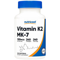 Nutricost Vitamin K2 MK-7 100 mcg - Витамин К2 MK-7 100 mcg