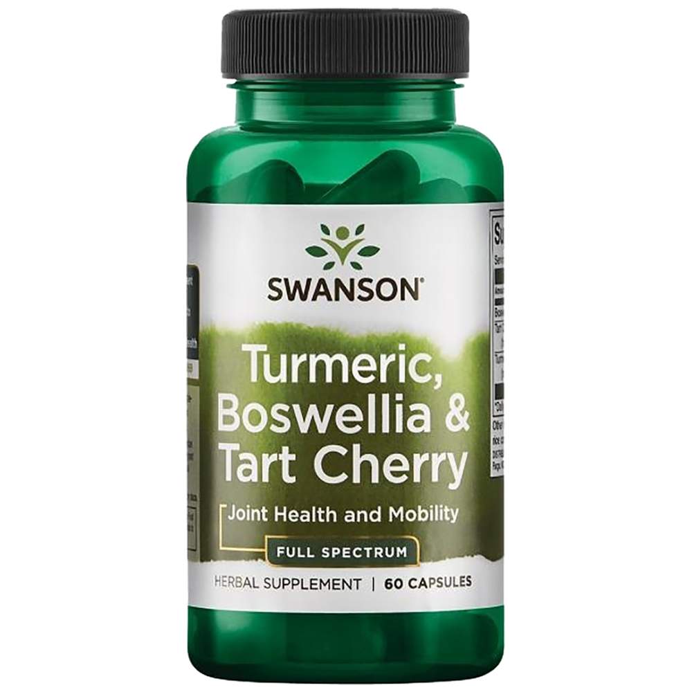 SWANSON Full Spectrum Turmeric, Boswellia & Tart Cherry - Куркума, босвелия и вишна за стави