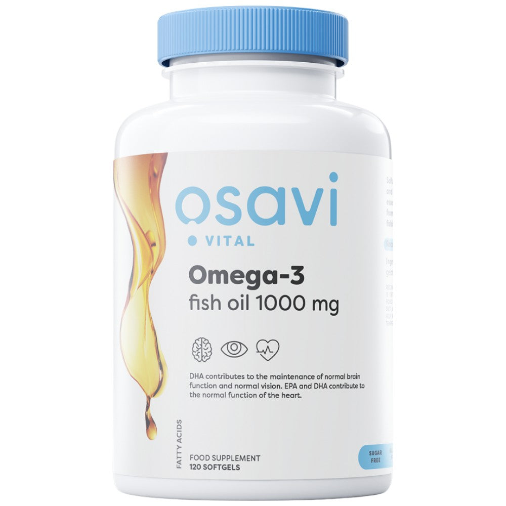 Osavi Omega 3 Fish Oil 1000 mg Molecularly Distilled - Рибено масло 1000 mg