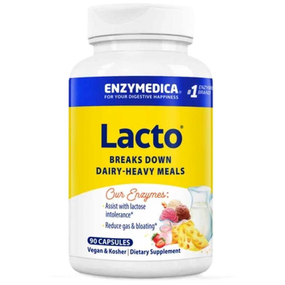 Enzymedica Lacto - Ензими за смилане на млечни продукти