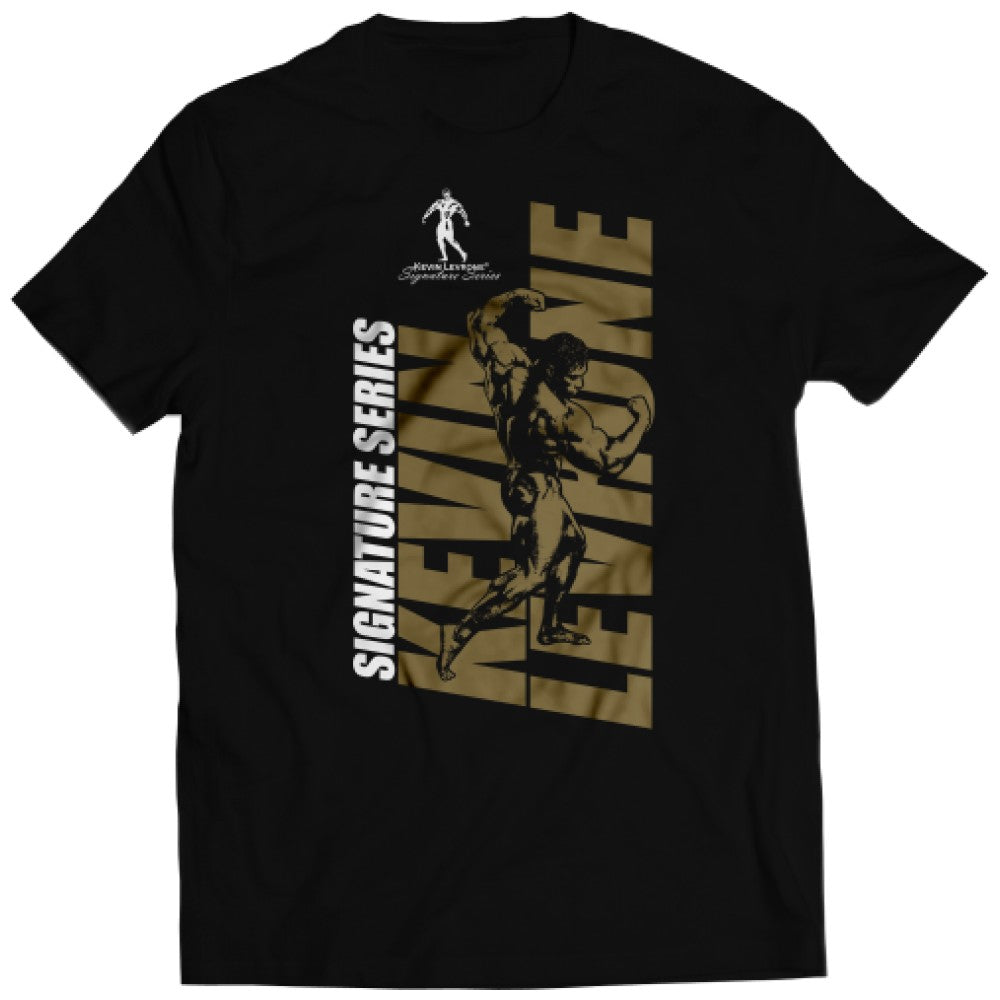 Kevin Levrone T-Shirt Black-Gold - Мъжка тениска черно и златно