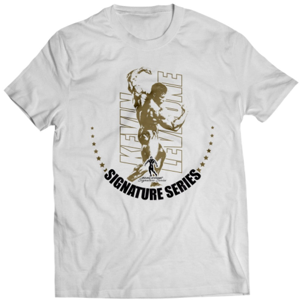 Kevin Levrone T-Shirt White-Gold - Мъжка тениска бяло и златно