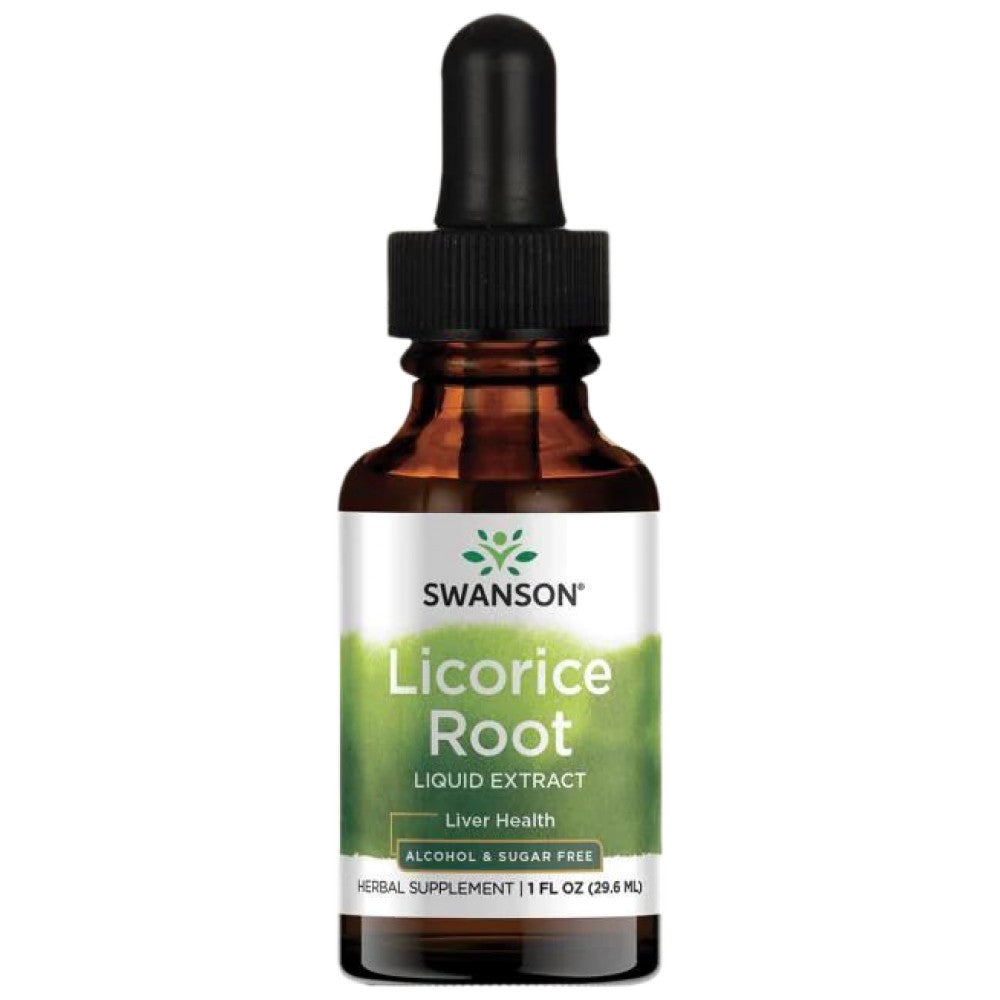 SWANSON Licorice Root Liquid Extract - Женско биле течен екстракт