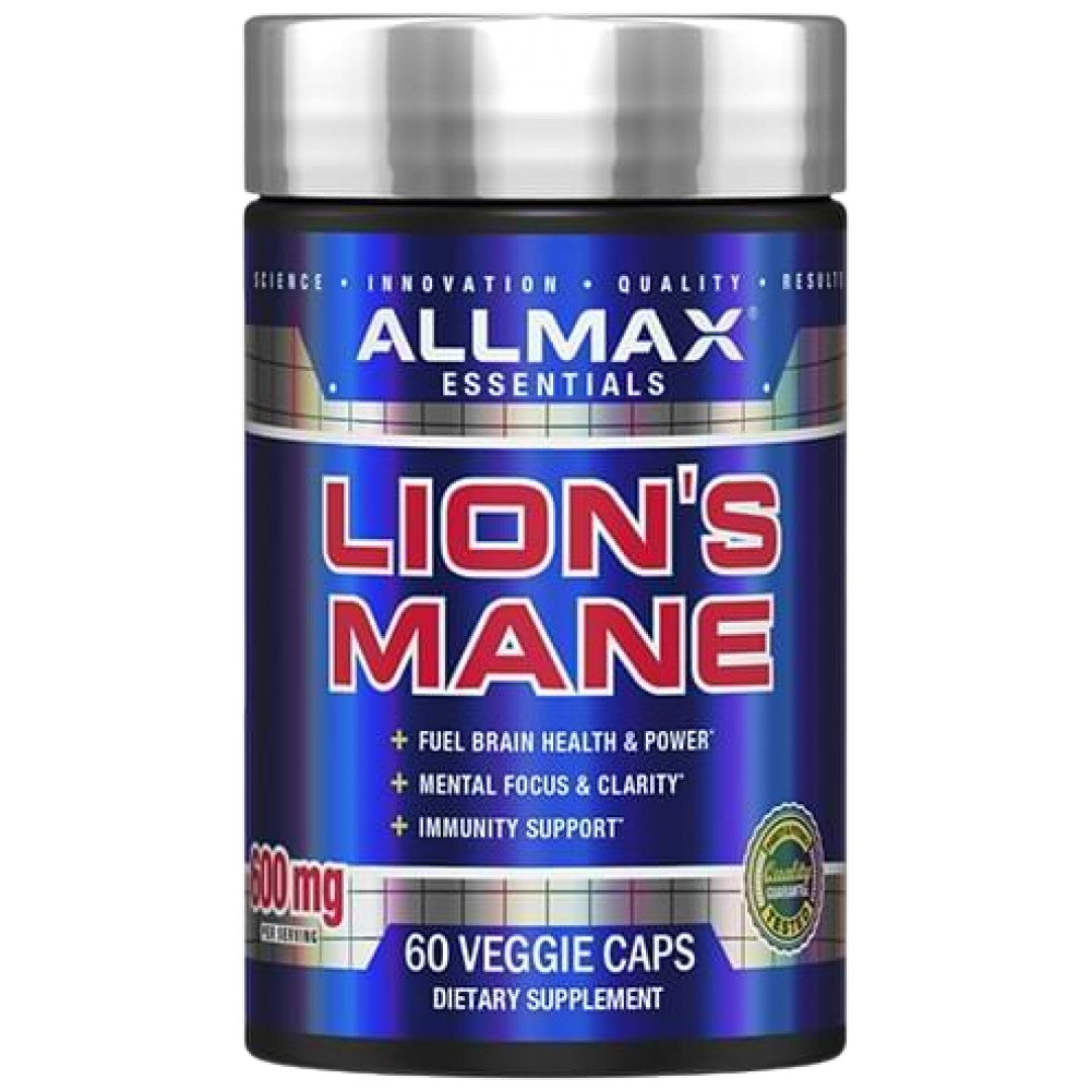 AllMax Nutrition Lion's Mane Extract 600 mg - Екстракт от лъвска грива 600 mg