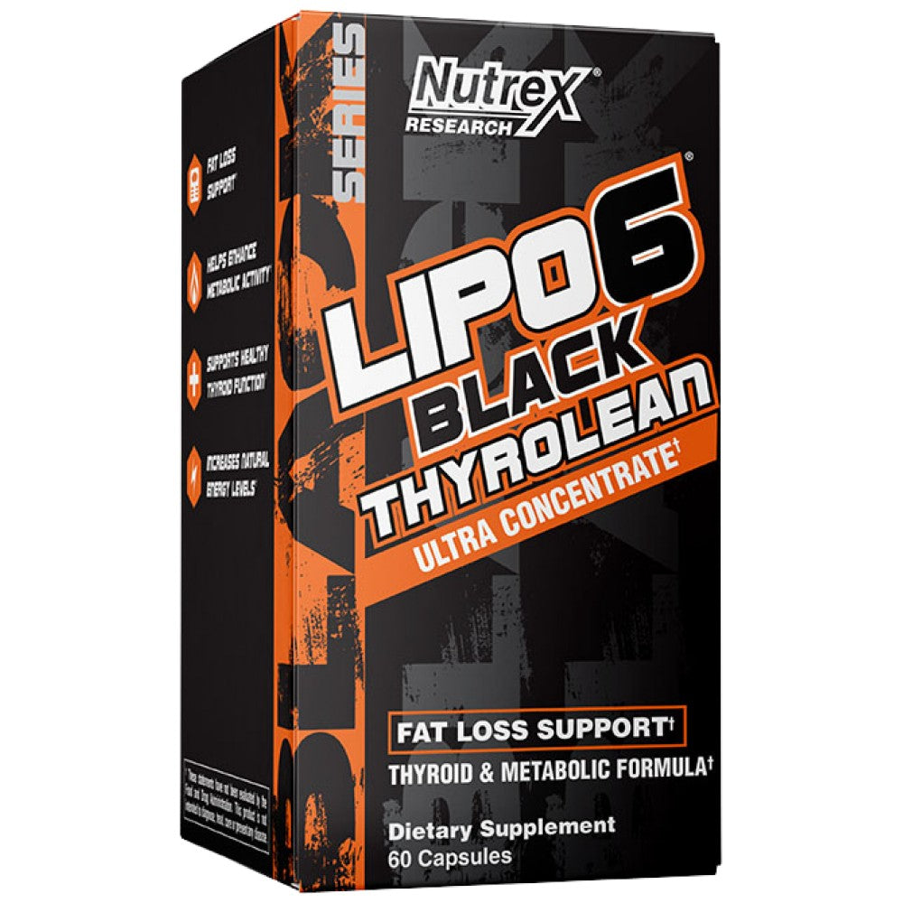 Nutrex Lipo 6 Black Thyrolean Ultra Concentrate - Термогенен фетбърнър за щитовидна