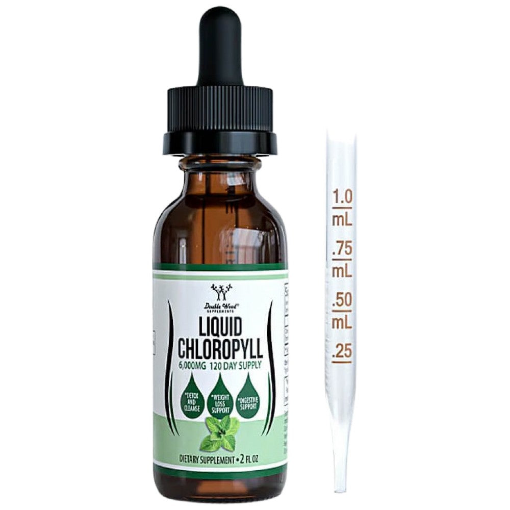 Double Wood Supplements Liquid Chlorophyll 50 mg - Течен хлорофил 50 mg