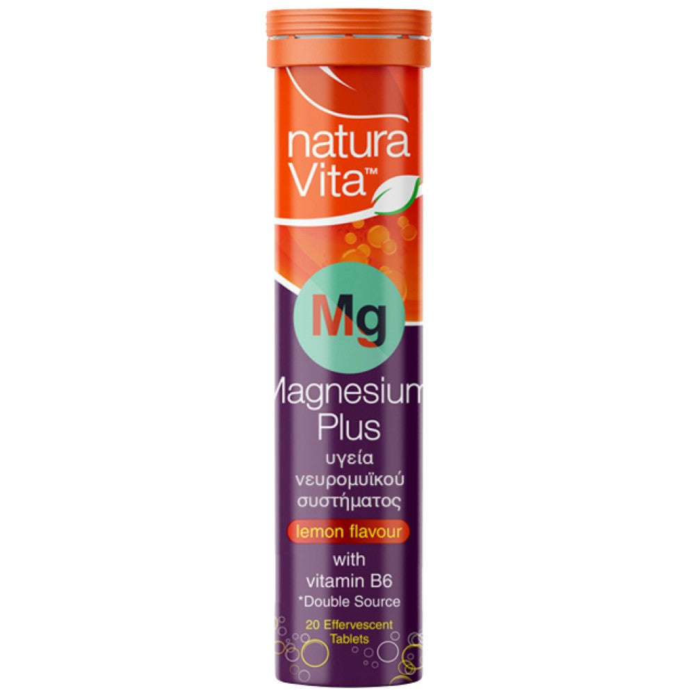 Natura Vita Magnesium plus Vitamin B6 - Магнезий с Витамин B6