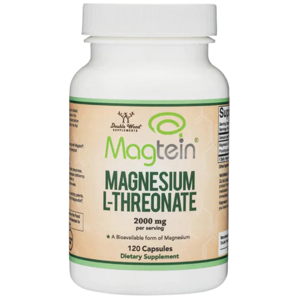 Double Wood Supplements Magnesium L-Threonate 77 mg Magtein - Магнезиев треонат Magtein 77 mg