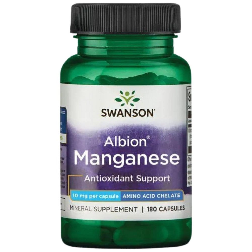 SWANSON Albion Chelated Manganese 10 mg - Хелатен Манган Albion 10 mg