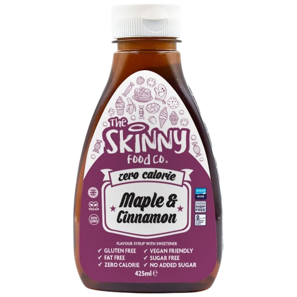 Skinny Food Co Skinny Syrup Maple & Cinnamon - Сироп без калории кленов сироп и канела