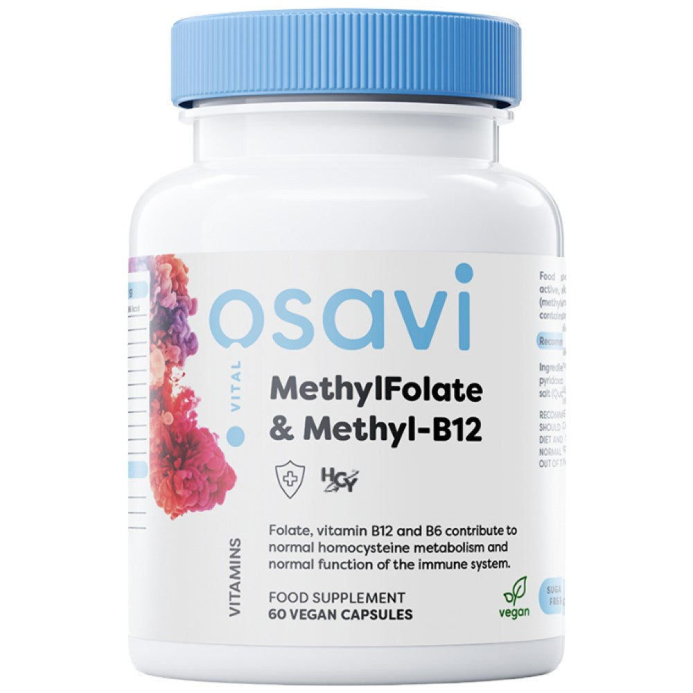 Osavi MethylFolate & Methyl-B12 with Quatrefolic - Метилфолат с Метил-Б12