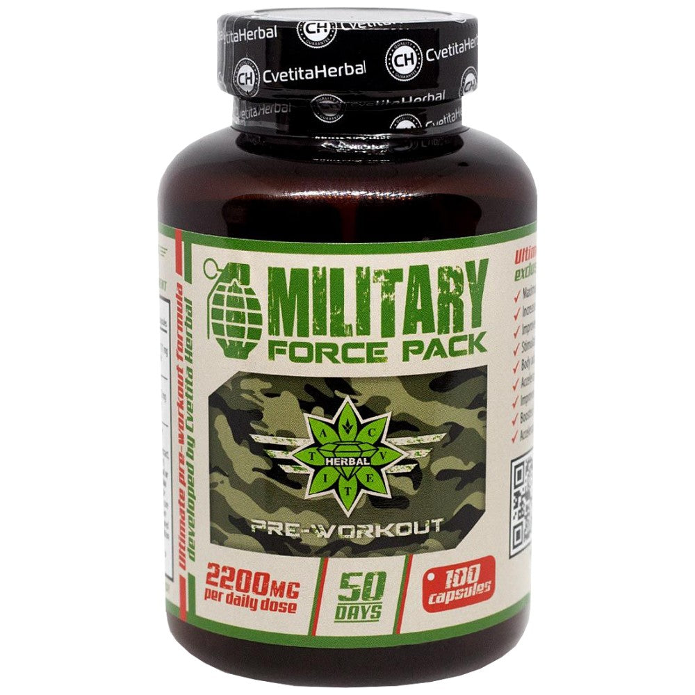 Cvetita Herbal Military Force Pack - Предтренировъчен пакет