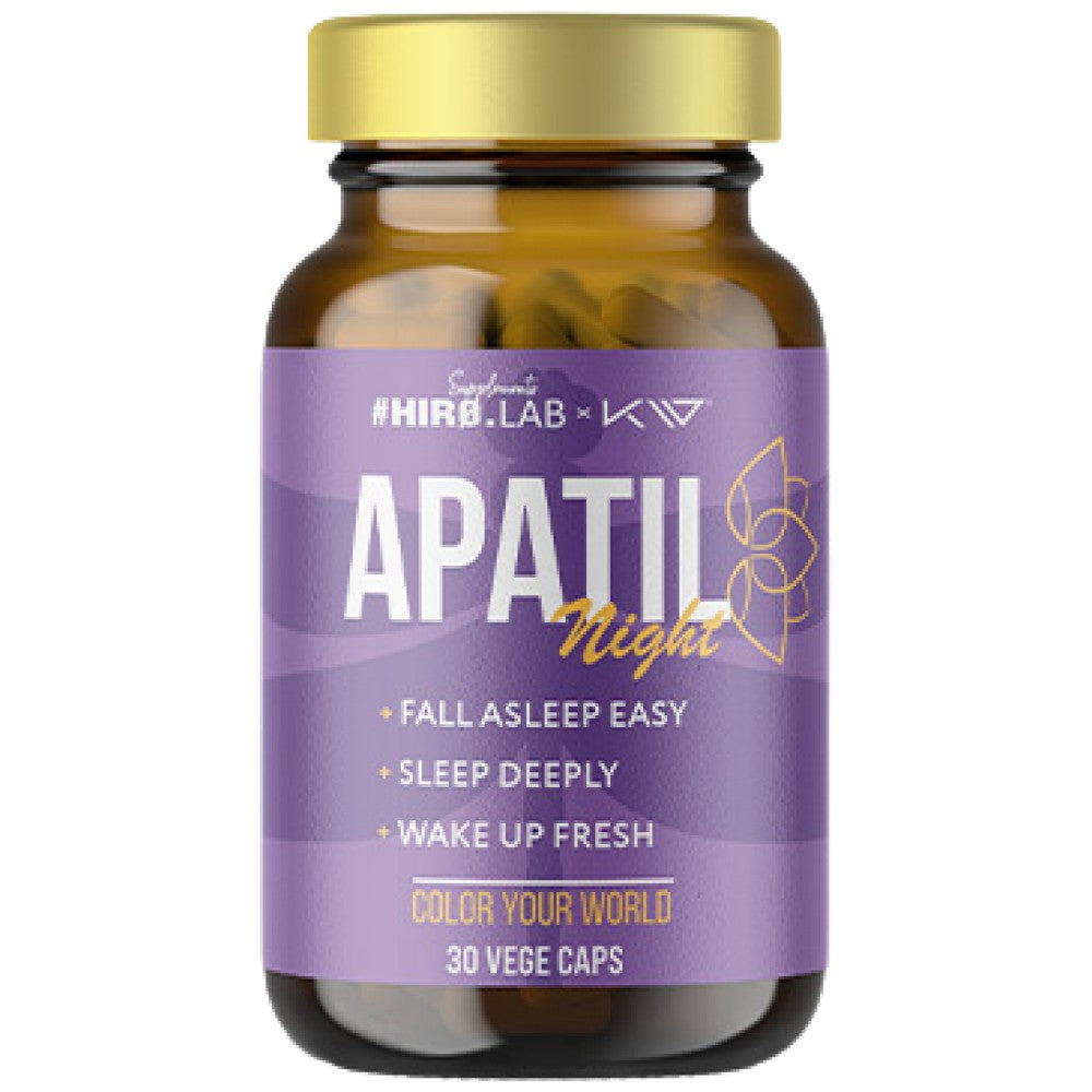 Hero.Lab Apatil Night with L-Theanine, Valerian & Passion Flower - Формула за сън с валериана