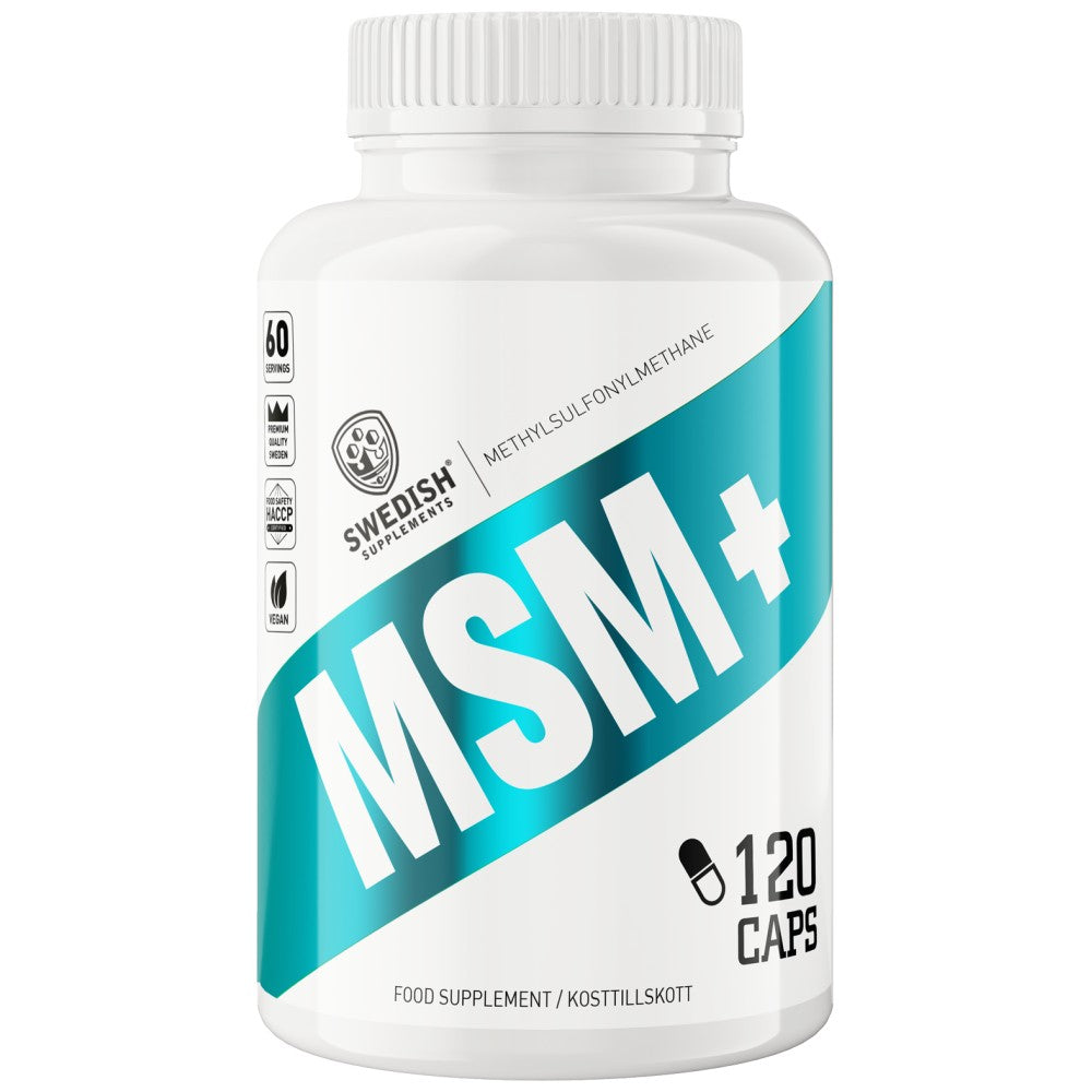 SWEDISH Supplements MSM+ 600 mg with Vitamin C - MSM с Витамин Ц 600 mg