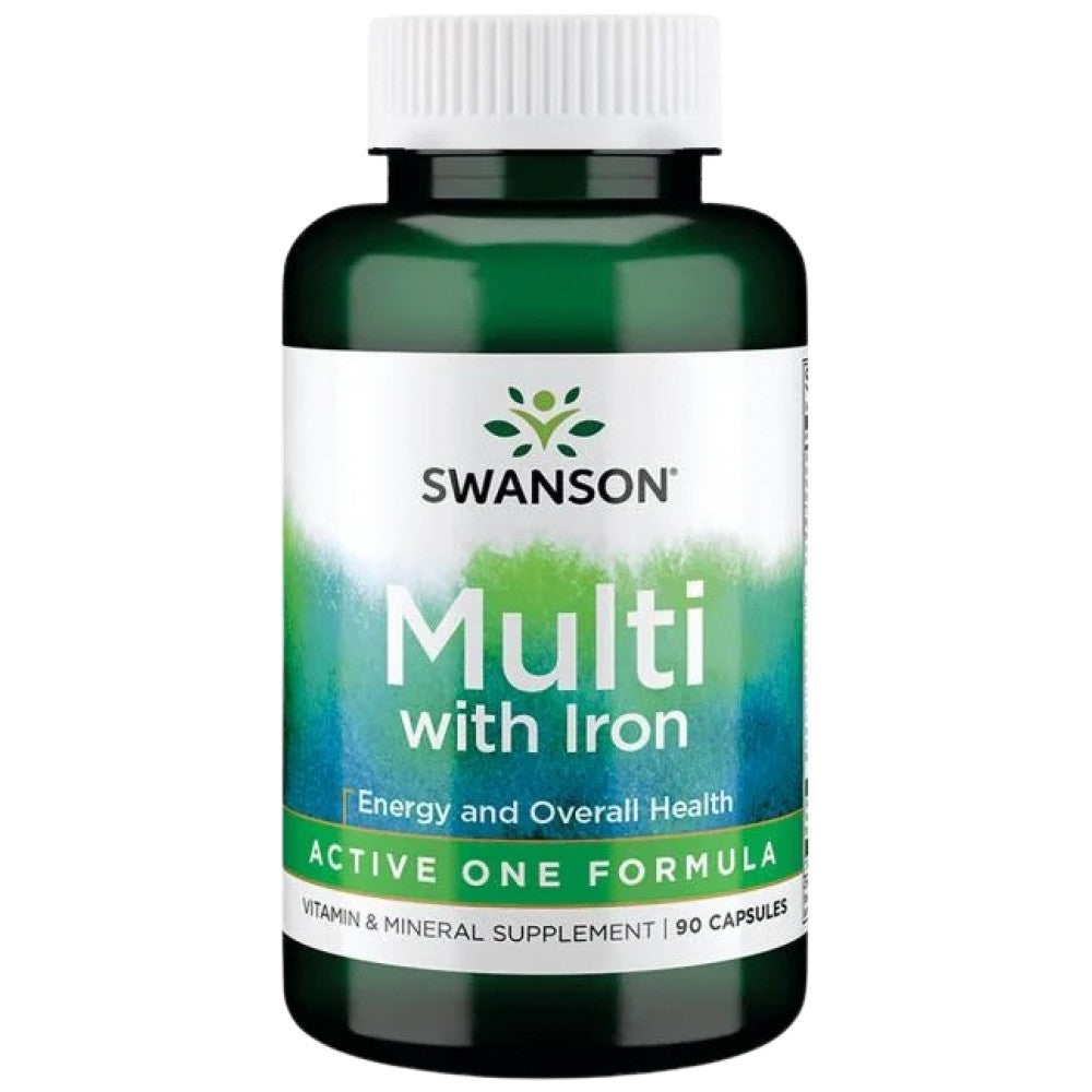 SWANSON Multi with Iron Active One Formula - Мултивитамини с желязо