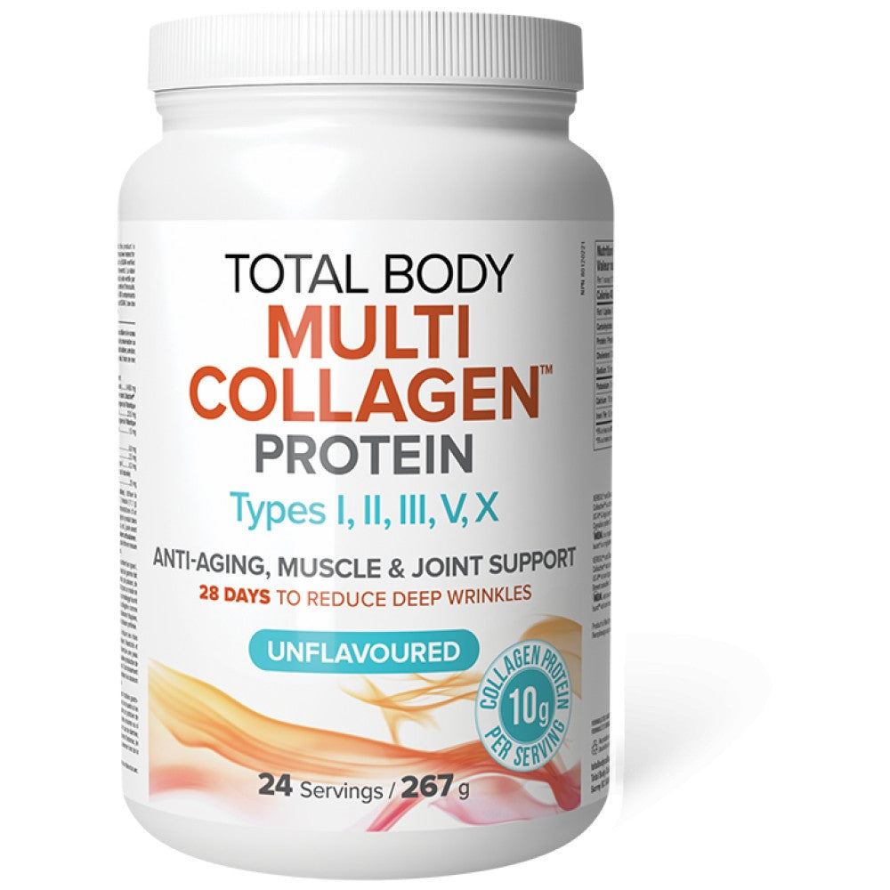 Natural Factors Total Body Multi Collagen Powder - Мулти колаген тип I, II, III, V, X