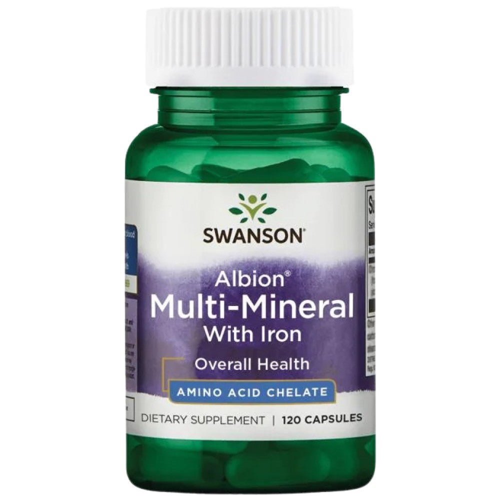 SWANSON Albion Multi-Mineral With Iron - Мултиминерал с желязо