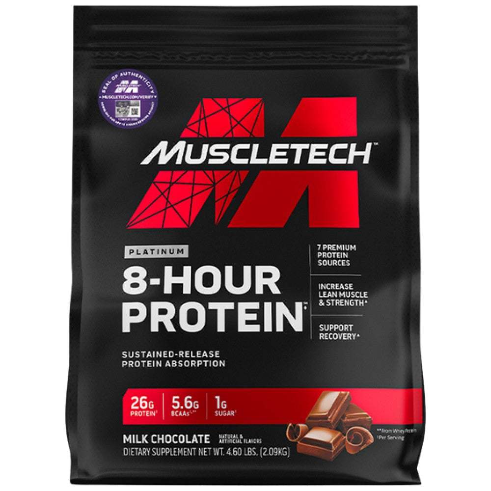 MuscleTech Platinum 8-Hour Protein Phase-8 - Многокомпонентен протеин с бавно освобождаване