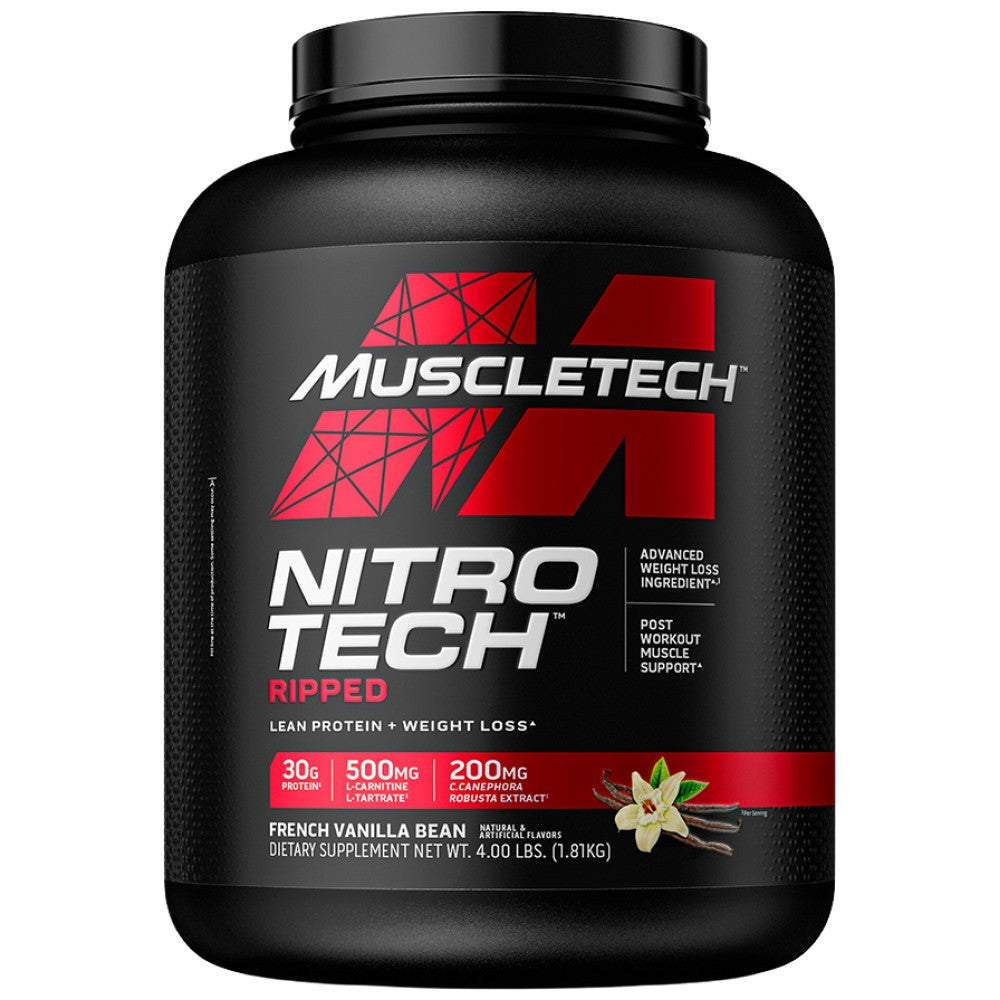 MuscleTech Nitro Tech Ripped - Суроватъчен протеин за оформяне