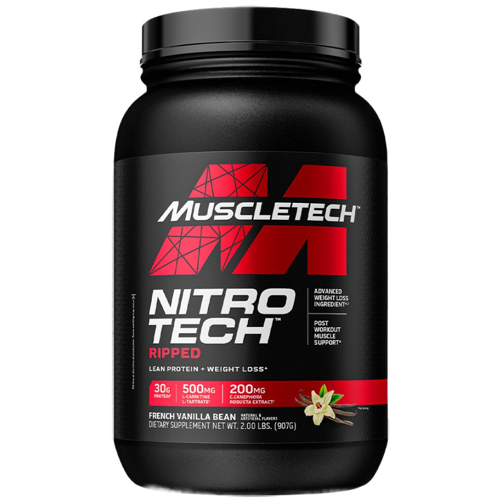 MuscleTech Nitro Tech Ripped - Суроватъчен протеин за оформяне