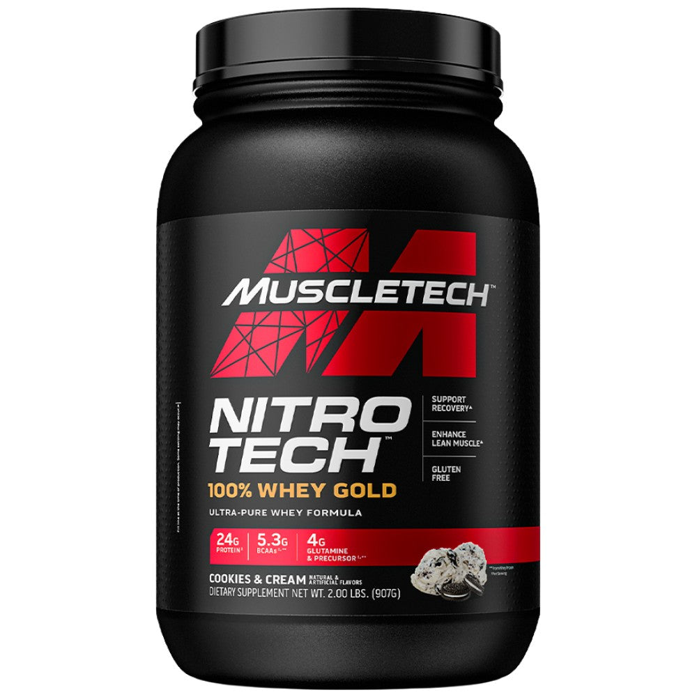 MuscleTech Nitro Tech Whey Gold - Суроватъчен протеин