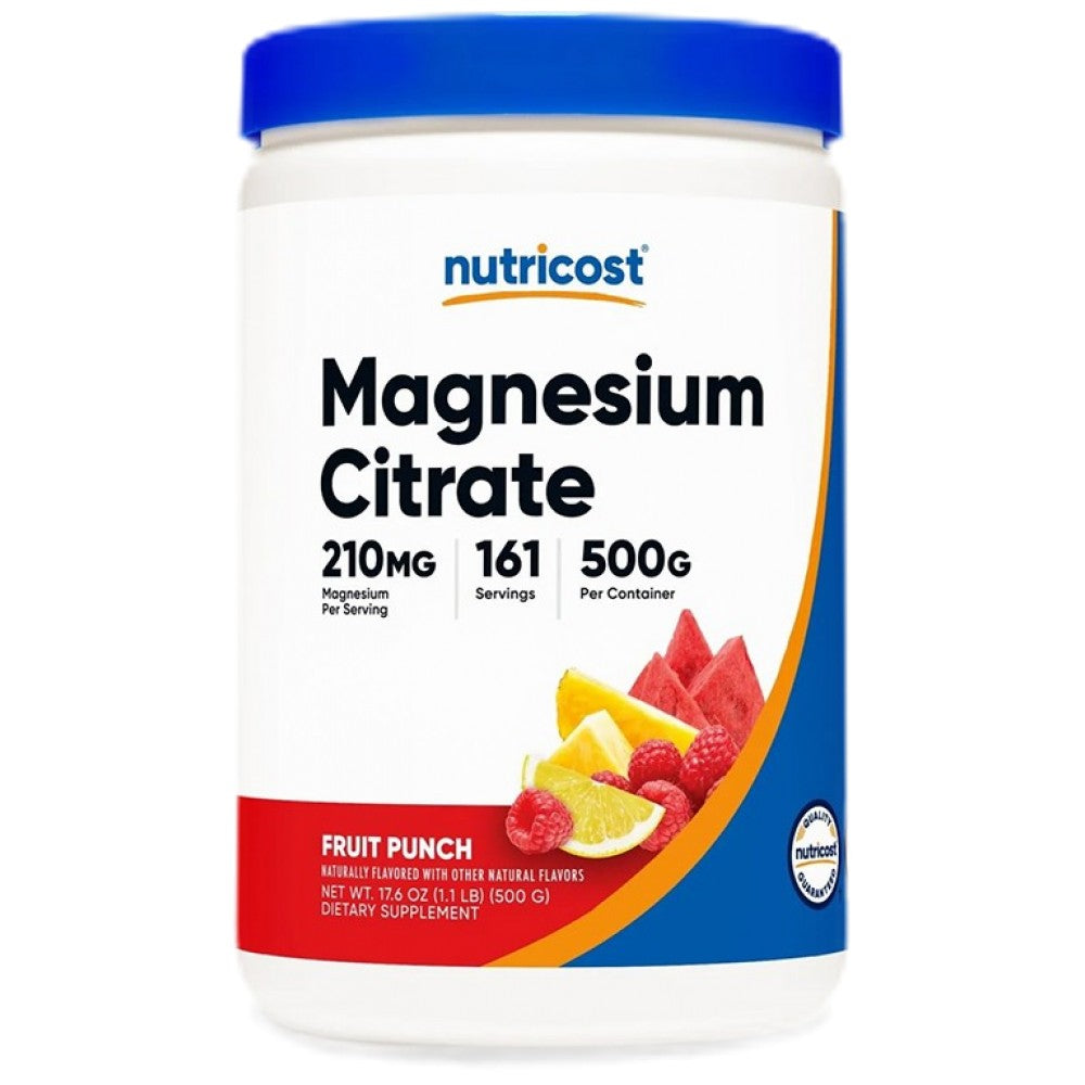 Nutricost Magnesium Citrate 210 mg Flavored Powder - Магнезиев цитрат на прах 210 mg