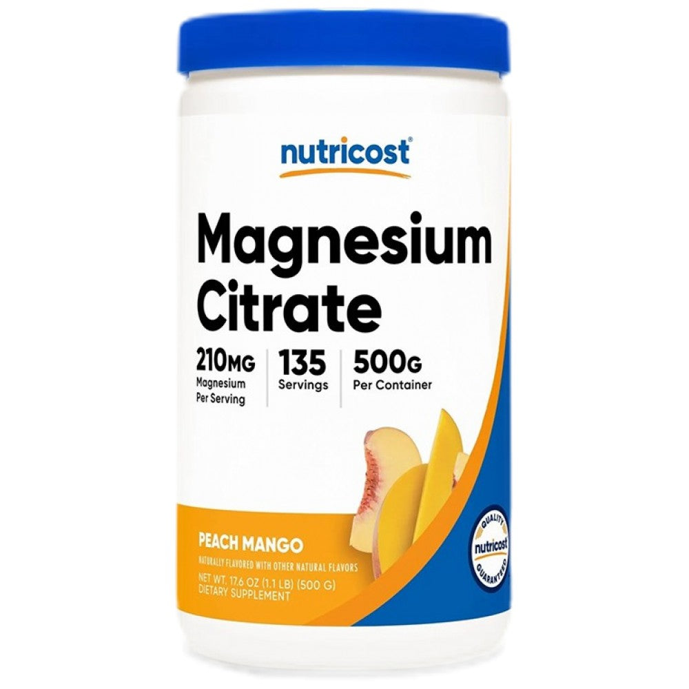 Nutricost Magnesium Citrate 210 mg Flavored Powder - Магнезиев цитрат на прах 210 mg