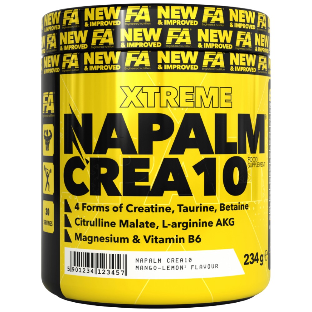 FA Nutrition NAPALM Crea 10 Creatine Matrix with Betaine, Taurine & AAKG - Креатинова матрица