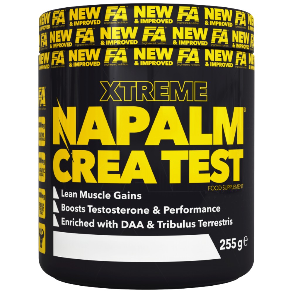 FA Nutrition Napalm Crea Test with DAA & Tribulus - Креатин с DAA и трибулус