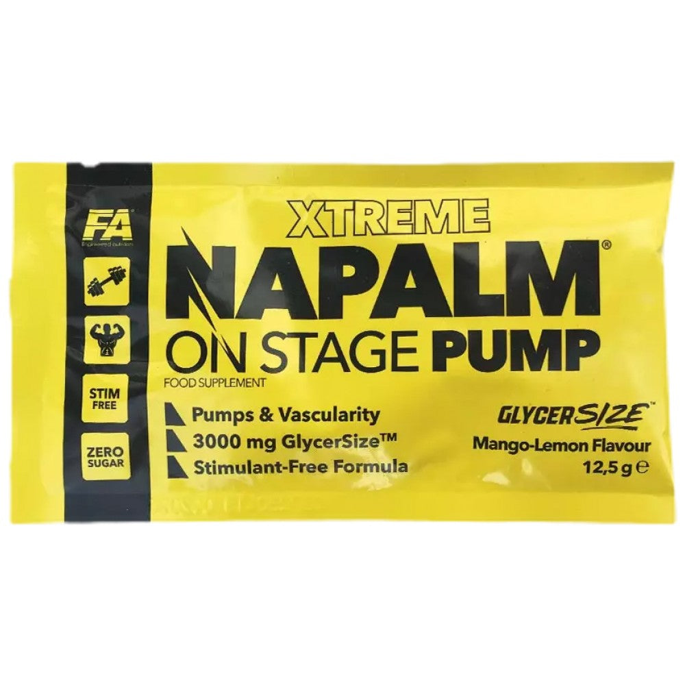 FA Nutrition NAPALM On Stage Pump Stim-Free Pre-Workout Formula - Помпа бустер без стимуланти