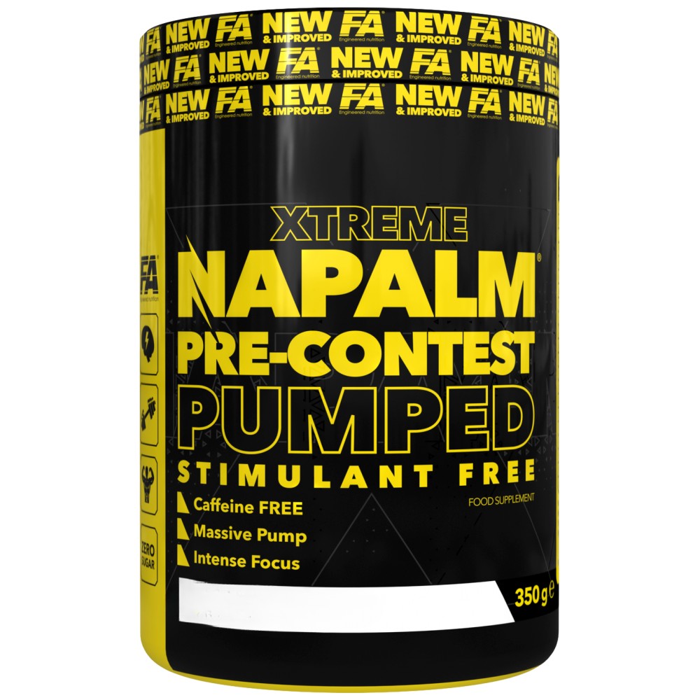 FA Nutrition Xtreme Napalm Pre-Contest Pumped Stimulant Free - Помпа бустер без стимуланти