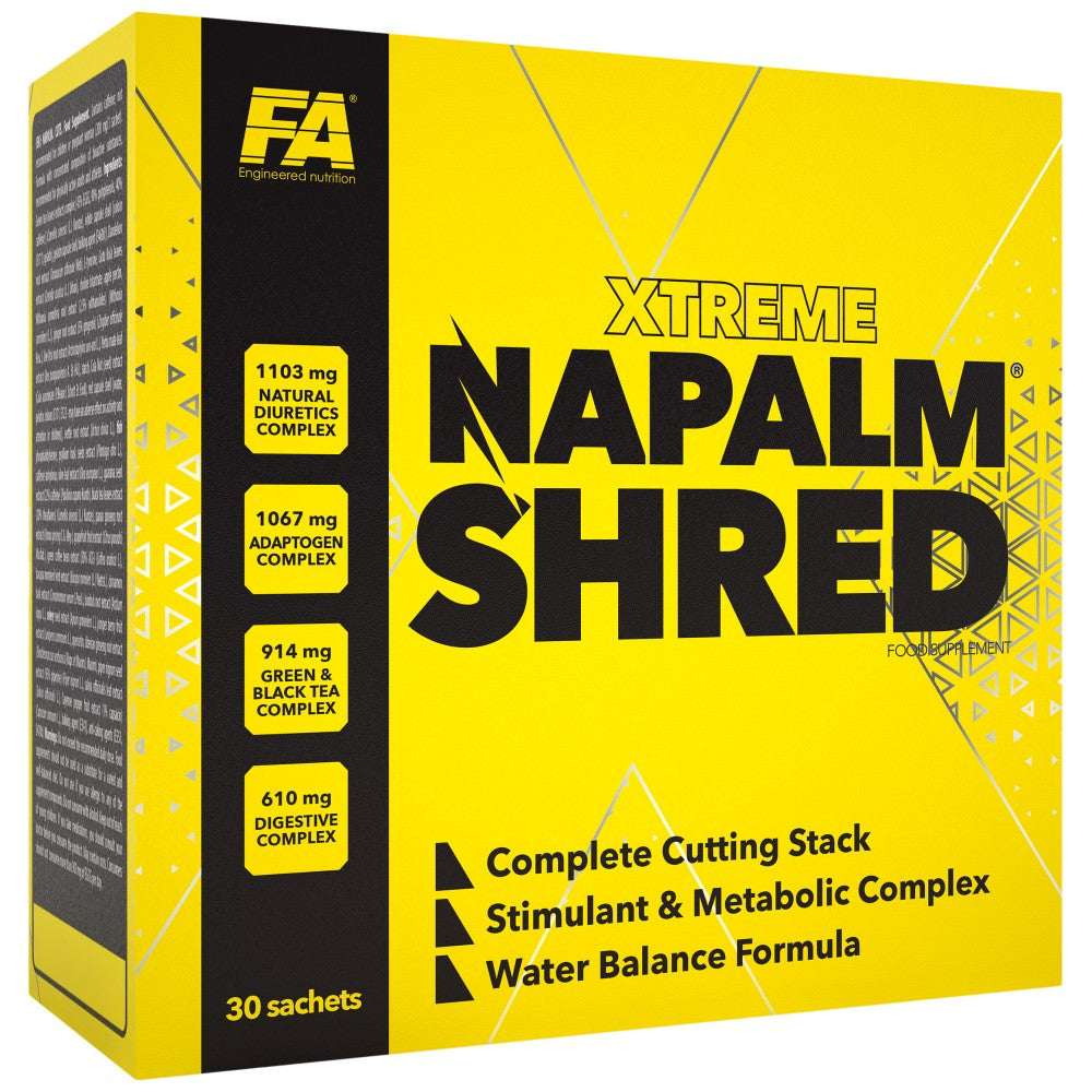 FA Nutrition Xtreme Napalm Shred - Фетбърнър за релеф