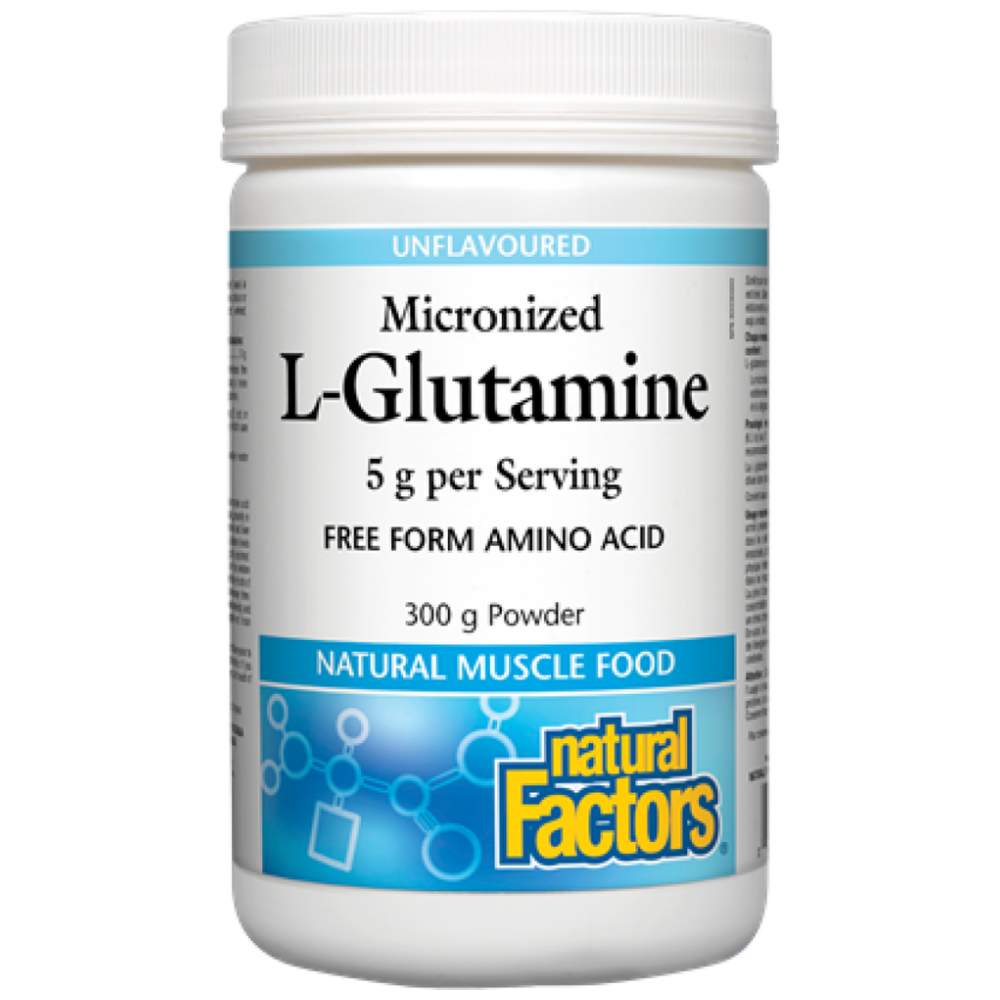 Natural Factors Micronized L-Glutamine - Микронизиран глутамин