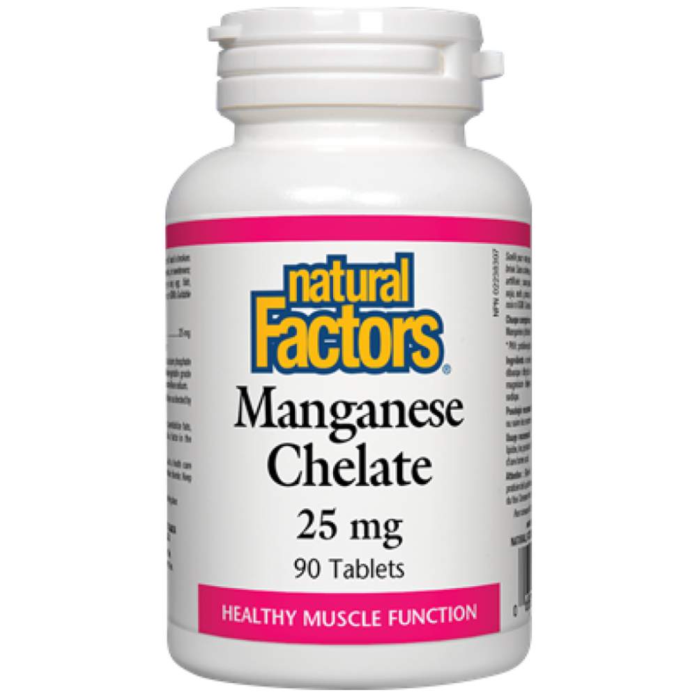 Natural Factors Manganese Chelate 25 mg - Хелатен Манган 25 mg