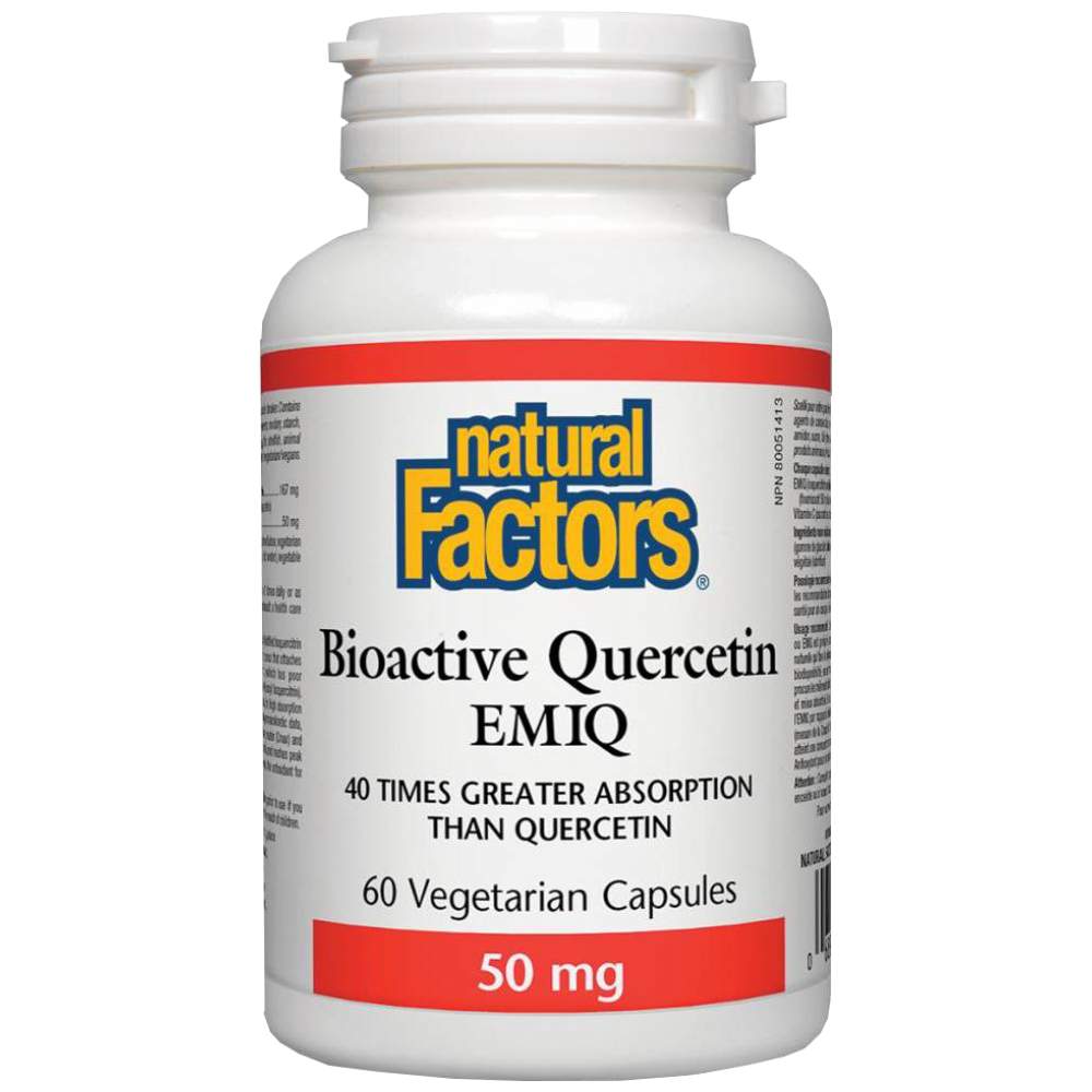 Natural Factors Bioactive Quercetin EMIQ 50 mg - Биоактивен кверцетин