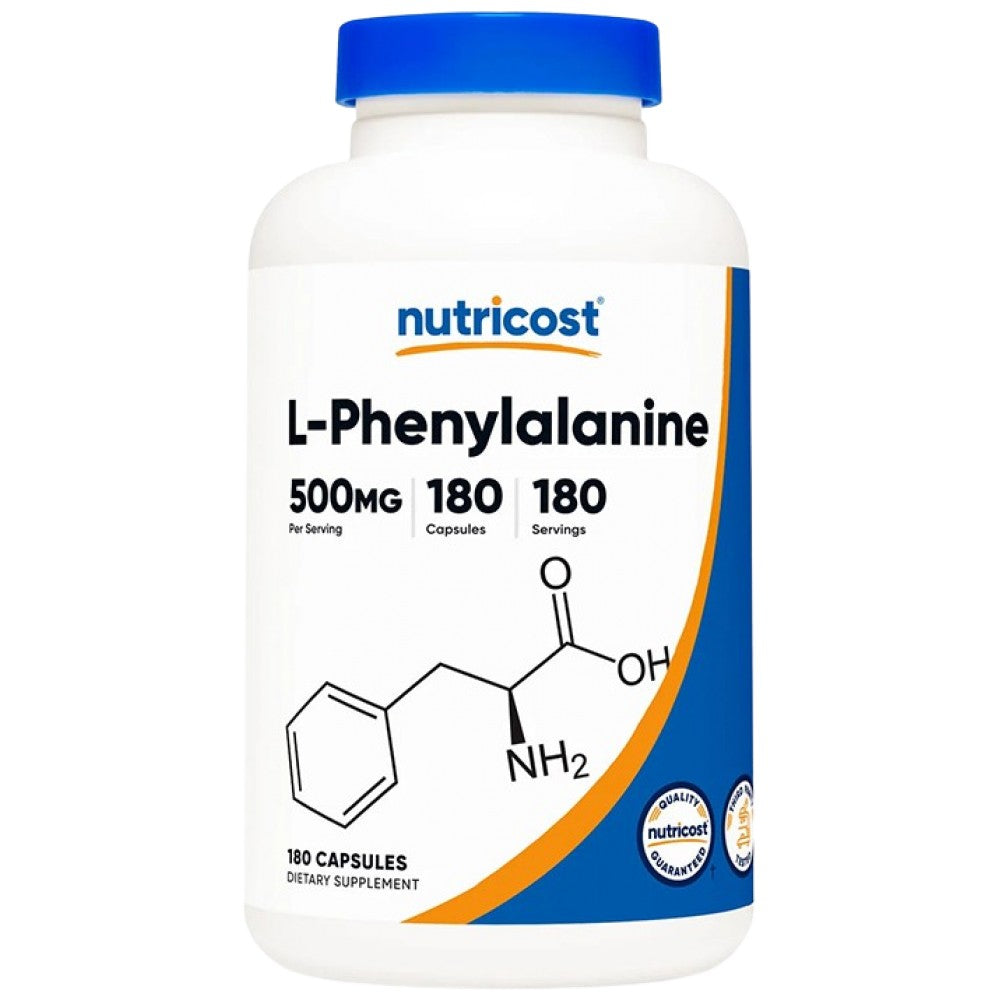 Nutricost L-Phenylalanine 500 mg - L-Фенилаланин 500 mg