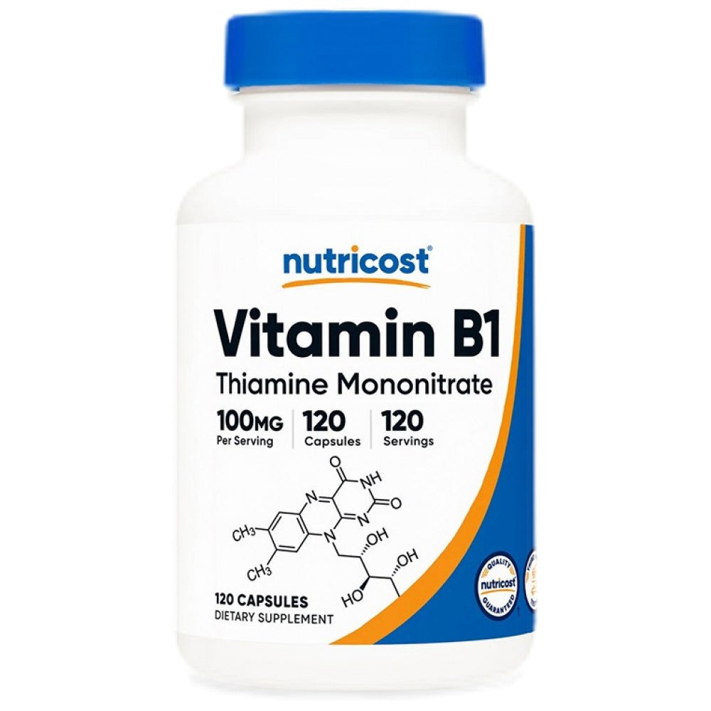 Nutricost Vitamin B1 Thiamine Mononitrate 100 mg - Витамин B1 тиамин 100 mg