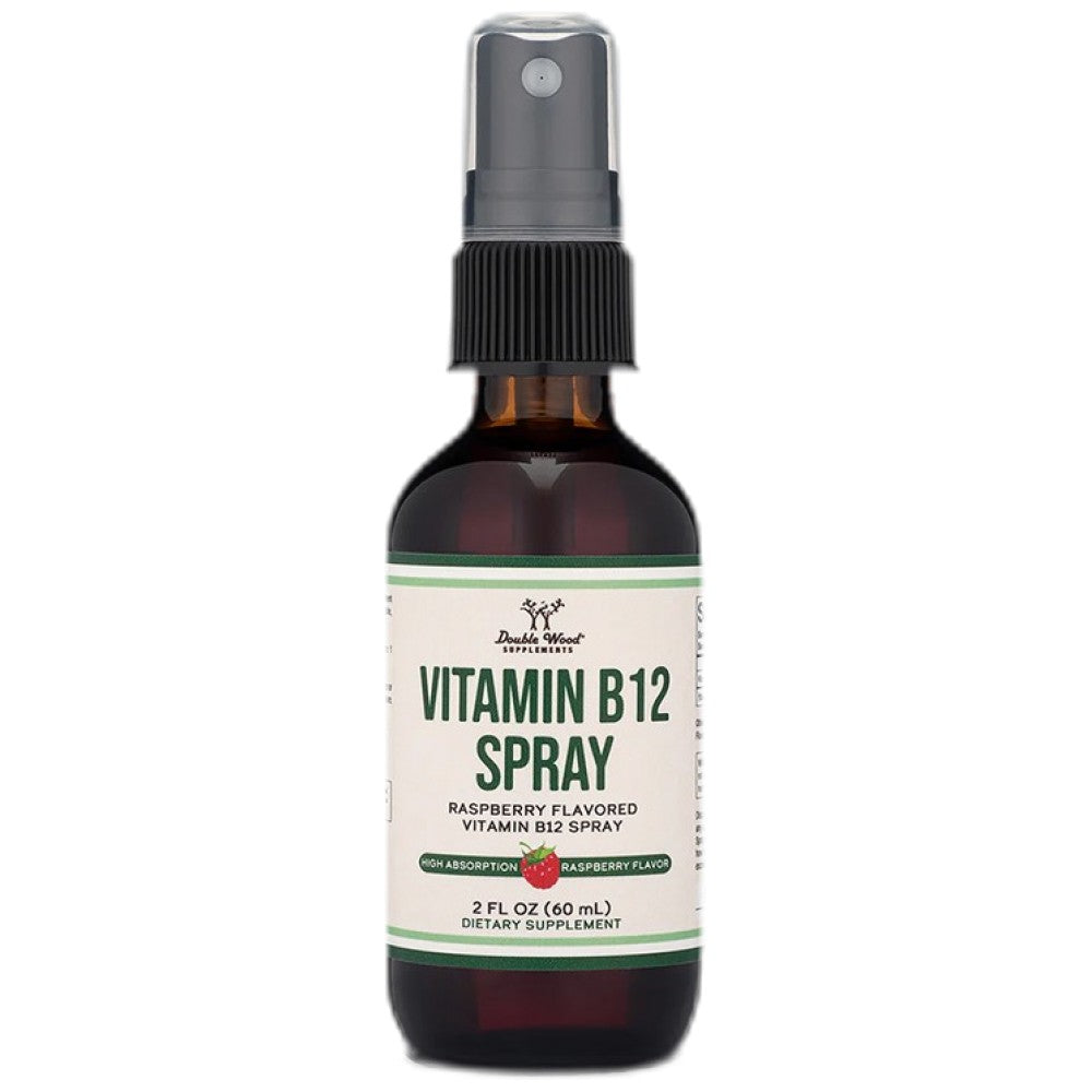 Double Wood Supplements B-12 Spray Methylcobalamine 500 mcg - Витамин B12 спрей 500 mcg