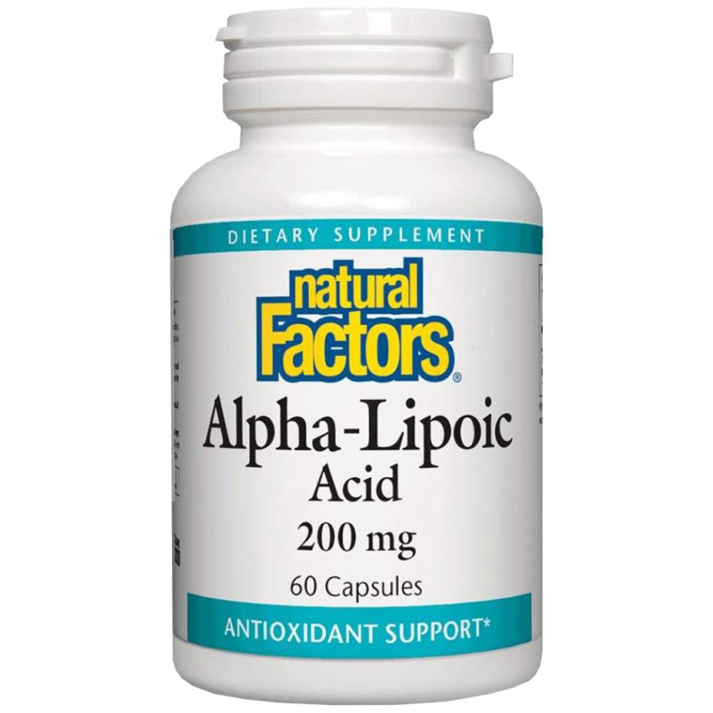 Natural Factors Alpha Lipoic Acid 200 mg - Алфа-липоева киселина 200 mg