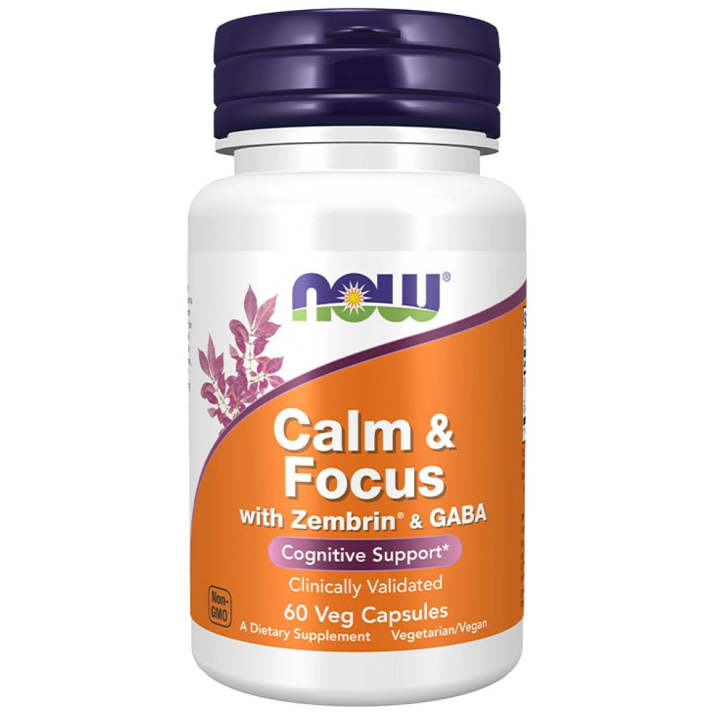 NOW Foods Calm & Focus with Zembrin & GABA - Формула за спокойствие и фокус