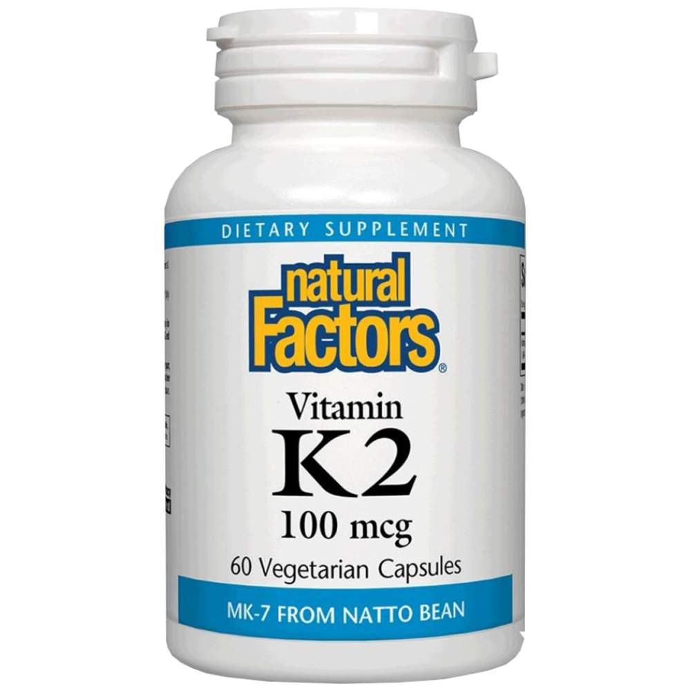 Natural Factors Vitamin K2 MK-7 100 mcg - Витамин К2 MK-7 100 mcg