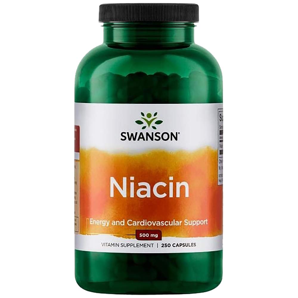 SWANSON Niacin 500 mg - Ниацин 500 mg (Витамин Б3)