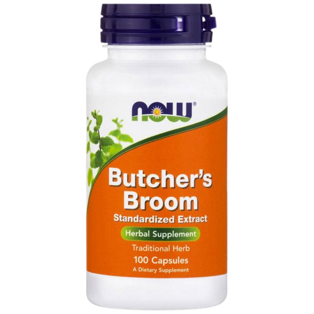NOW Foods Butcher's Broom - Бодлива зайча сянка