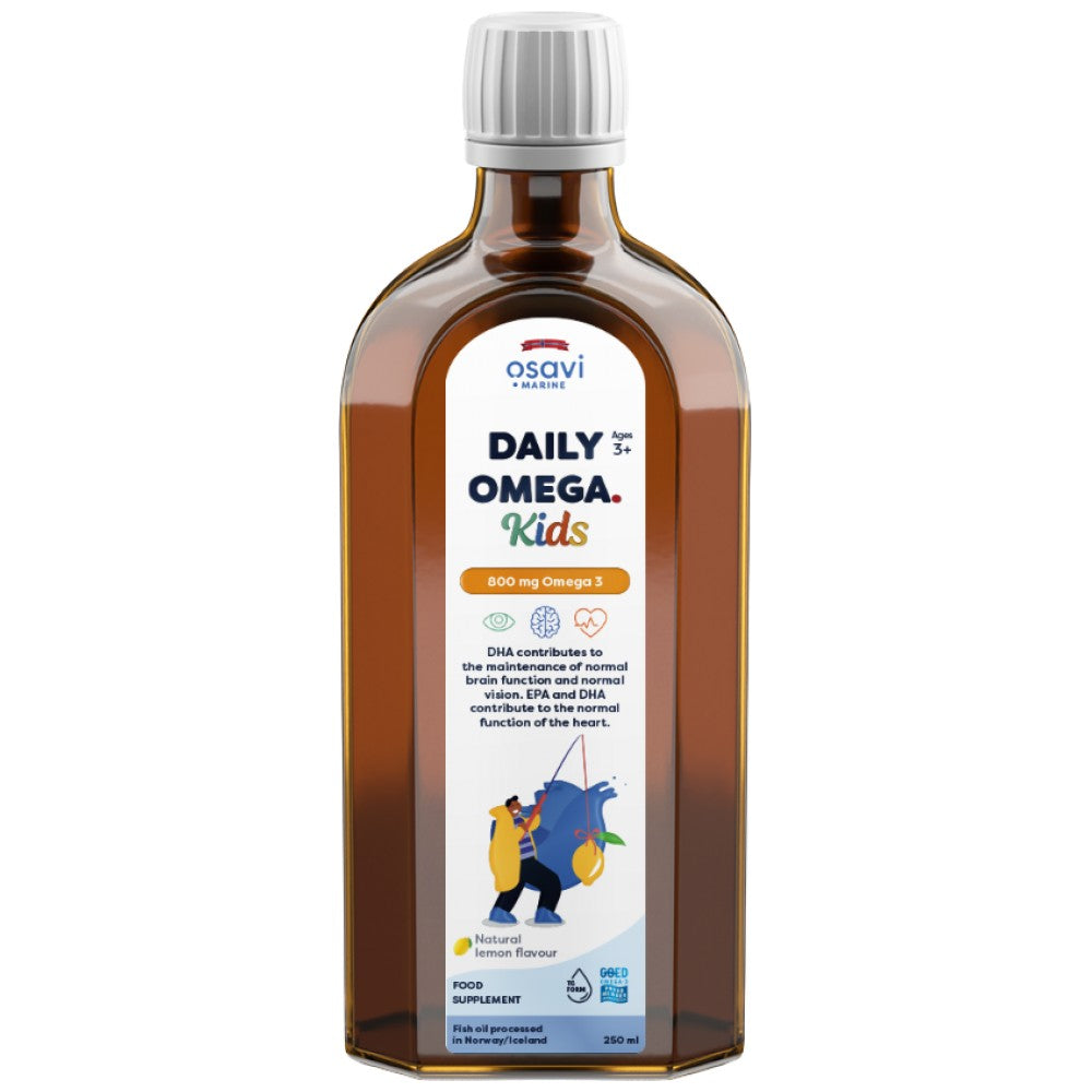 Osavi Daily Omega Kids Liquid - Детска омега 3 течна (лимон)