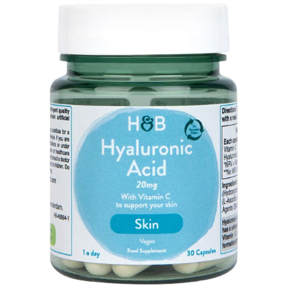 Holland And Barrett Hyaluronic Acid 20 mg with Vitamin C - Хиалуронова киселина с Витамин Ц