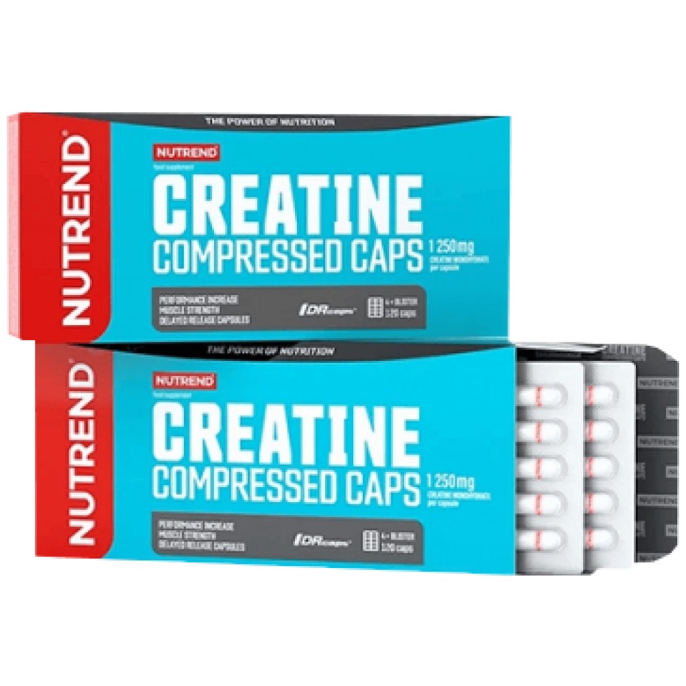 Nutrend Creatine Compressed Caps - Креатин монохидрат капсули