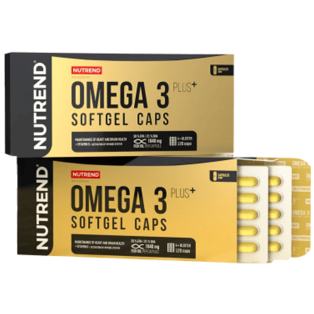 Nutrend Omega 3 Plus Compressed Caps - Омега 3 рибено масло капсули