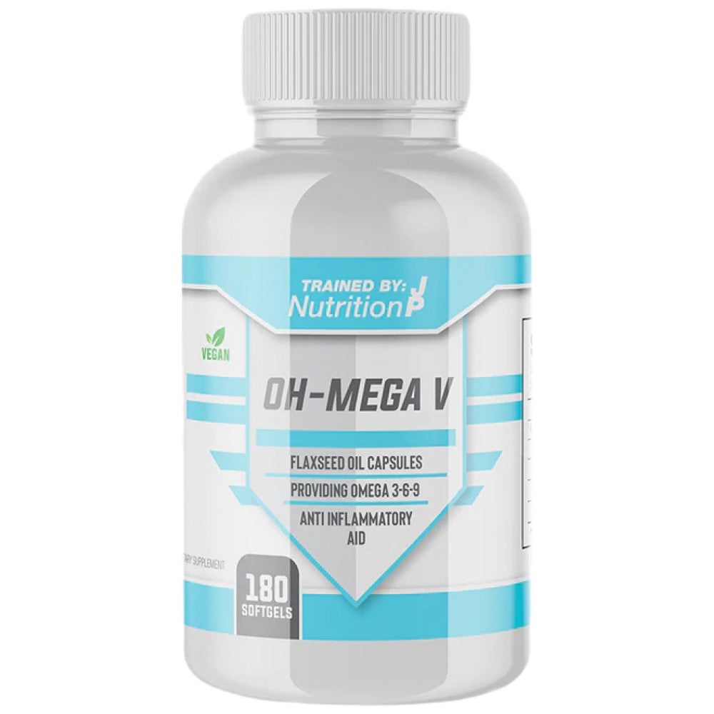 Trained by JP OH-Mega V Flax Seed Oil 1000 mg - Ленено масло 1000 mg