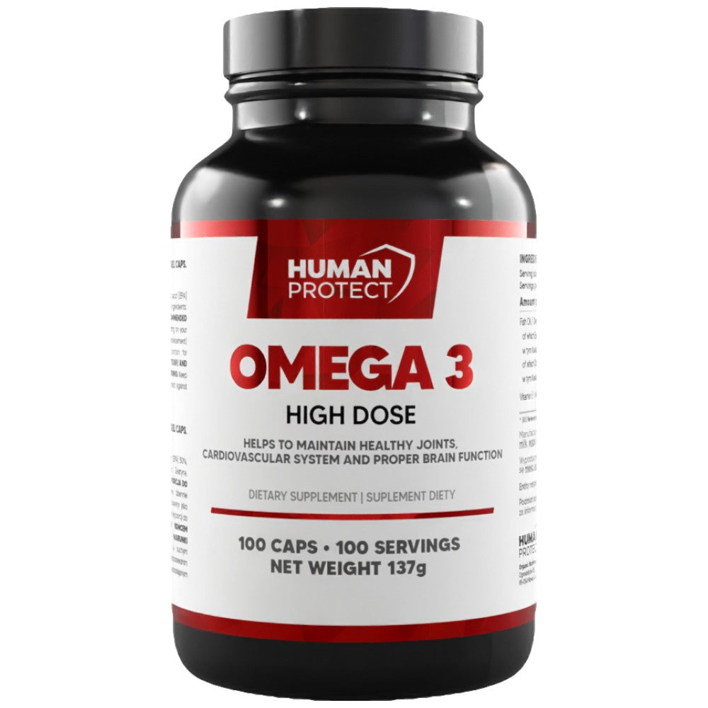 Human Protect Omega 3 HIGH DOSE with 50% EPA & 25% DHA - Рибено масло 50% EPA и 25% DHA