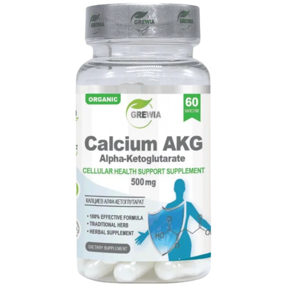 Grewia CALCIUM AKG Alpha-Ketoglutarate 500 mg - Калциев алфа-кетоглутарат 500 mg